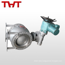 Motorized 2-way steel eccentric half ball valve